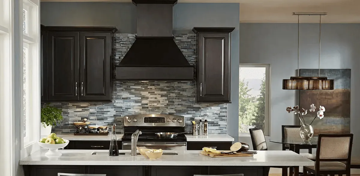 Kitchen cabinet painting and refinishing in a modern kitchen in Cincinnati, OH